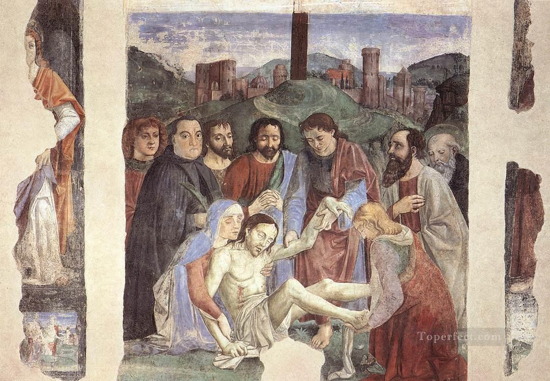 Lamentation sur le mort Christ Religieux Domenico Ghirlandaio Peintures à l'huile